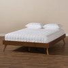 Baxton Studio Lissette Walnut Brown Finished Wood Queen Size Platform Bed Frame 156-9408